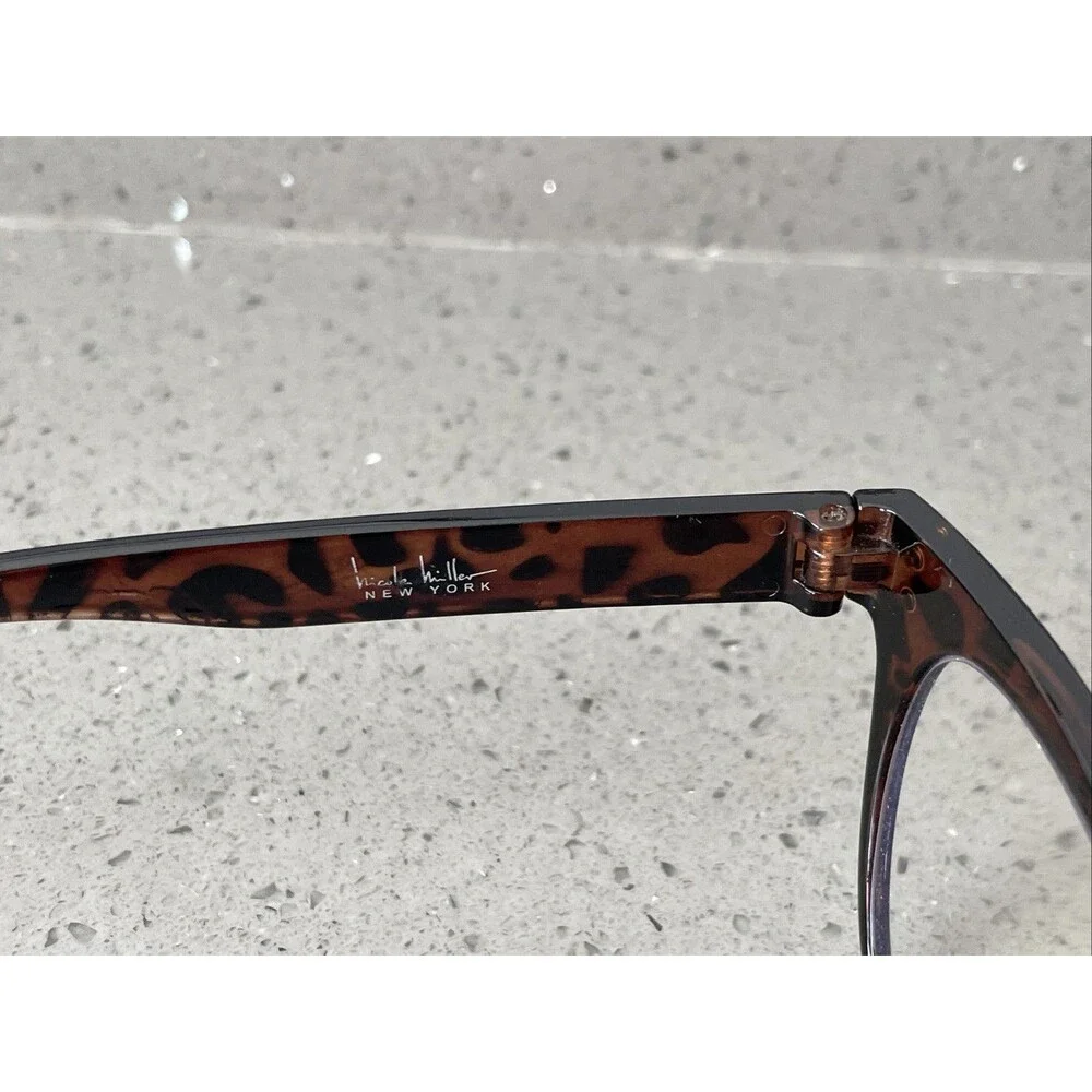 Nicole Miller NM819 Tortoise Frames ONLY round full rim Eyeglasses